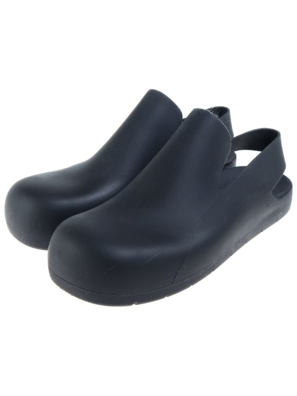Bottega Veneta Puddle Rubber Clogs Paddle Sandals Slingback Black